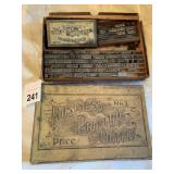 BUSINESS PRINTING OUTFIT # 3 W/ TIN INK PAD