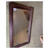 MIRROR WOODEN FRAME 28 X 15.5