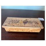 MADE IN ITALY WOOD BOX MUSIC BOX PLAYS SHADOW OF