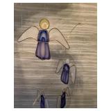 MOTHER OF PEARL ANGLE MOBILE, NEED REASSEMBLED,