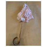 CHILD SIZE RUFFLED PINK PARASOL