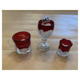 PAN AMERICAN EXPO 1901 RUBY FLASHED MUG AND OTHER