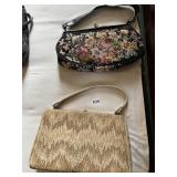 2 TAPESTRY PURSES