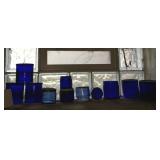 NOXZEMA BLUE VINTAGE JARS
