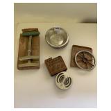 MINI PIE TINS, FOLEY FOOD CHOPPER, CALUMET COOKIE