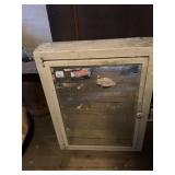 ANTIQUE MEDICINE CABINET NO DAMAGE IS DIRTY