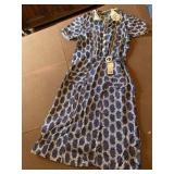 DRESS BLUE/WHITE AND OTHER VINTAGE DRESSES