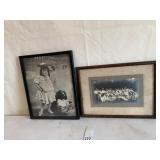 REUNION PICTURE, GIRL W/ DOG PRINT