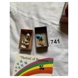 MINI ELEPHANTS, MINI DOLL BUST HAPPINESS PIN