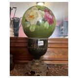 BRASS BASED CANDLE LANTERN WITH CLEAR GLASS