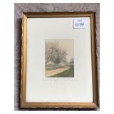 8X10 FRAMED AND MATTED SIGNED FRED THOMPSON PRINT