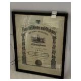 ODD FELLOWS CERTIFICATE 1918