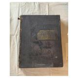 CRAMS FAMILY ATLAS INDEXED, 1891, SPINE DAMAGE