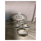 NORITAKE DISH, 5 JAPAN NUT DISHES