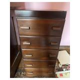 5 DRAWER WOOD STAND, 14.5X13X31