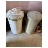 PORCELAIN CAN WITH HINGE LID, 2