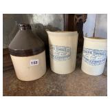 JUG & FRANK VOGEL PITCHERS 2 WITH CHIPS, JUG HAS