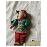 7" CHINESE DOLL COMPOSITION ELABORATE CLOTHES