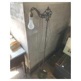 IRON BASED FLOOR LAMP, WILL NEED REWIRED