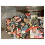 CHIP BASKET FILLED WITH 60S MAGAZINES