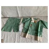 GREEN LINEN 2 PC. NEW VINTAGE OUTFIT THE MASON