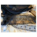BLACK LACE AND NETTING IN BAND TOP VEST BOX