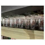 11 JUICE GLASSES WITH CAT TAILS