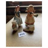 NIKONIKO IMPORTS GIRL FIGURINE, MINI SHOE AND