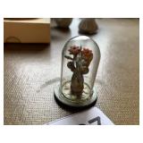 1.5" MINI FLOWER ARRANGEMENT UNDER GLASS