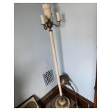 GOOSE NECK DESK LAMP AND IRON FLOOR LAMP