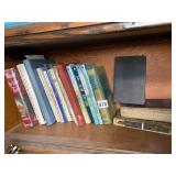 BOOKS 3RD SHELF THE WORLD BY THE TAIL ETC.