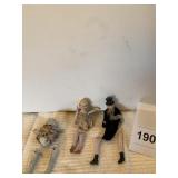 2 GERMANY DOLLS MALE W/ TOP HAT, & GIRL W/ FLOWER