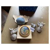 ANGEL NAPKIN RINGS, 1976 ANGEL ORNAMENT, ETC.