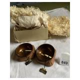 DUK-IT NEW OLD STOCK WEIGHTED BASE ASHTRAYS IN