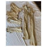 LONG FORMAL GLOVES AND LEATHER GLOVES, 3 PAIR