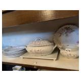 BURFORD BROS CHINA, COVERED SERVING BOWL WITH