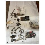SEWING MACHINE PARTS, NEEDLES, ZIPPERS, CLOSURES,