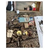 THREAD, SEWING NEEDLES, HOOKS, ETC.