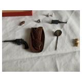 MINI REVOLVER W/ CASE, REFORMED 2ND/3RD YR. PIN,