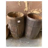 2 NAIL KEGS 18" H 10" ROUND