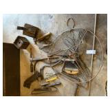 VINTAGE HAND TOOLS & 2 BIRD HOUSES