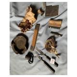 STANLEY VINTAGE RULER, CLOTH TAPE, COPPER