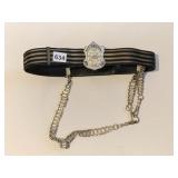 VINTAGE LEATHER BELT BELIEVED TO BE NOVELTY SAYS