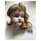 GERMANY HANDWORK DOLL HEAD, SLEEPY EYE, OPEN