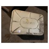 SAVOR METAL CONTAINER FILLED WITH MASON LIDS &