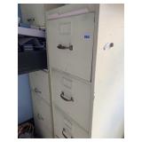 YELLOW METAL 4 DRAWER FILE PAIR TO GO