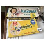 FLASH BULBS, TRIPOD, CAMERA FLASH