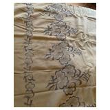 2 6/8 YARDS WOOL FABRIC RAISED DESIGN SEE ORIG