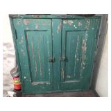 GREEN CABINET 24" H X 7" D X 25.5" H
