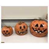 THREE CUTE PUMPKINS